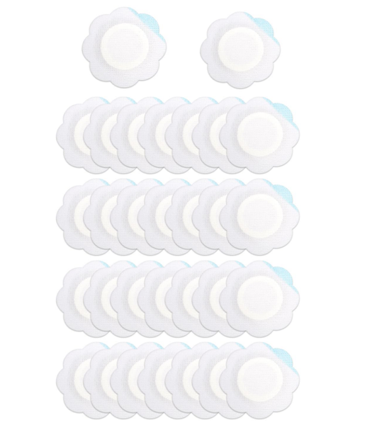 MorFansi 30 Pieces Disposable Self-Adhesive Castor Oil Belly Button Wraps