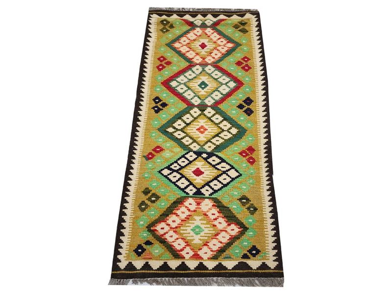 Stunning Afghan Maimana Kilim 192 x 65 cm