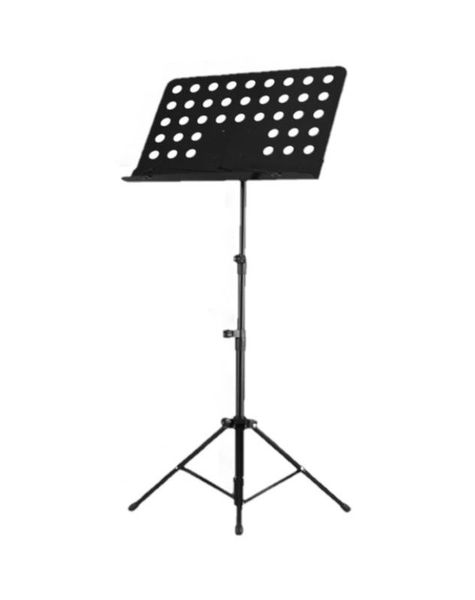 Professional, Adjustable and Portable Metal Sheet Music Stand BLACK
