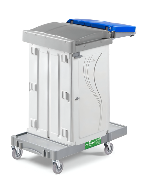 Filmop Grey Filmop Alpha Lite Compact Cleaning Trolley - 120L Bag Holder