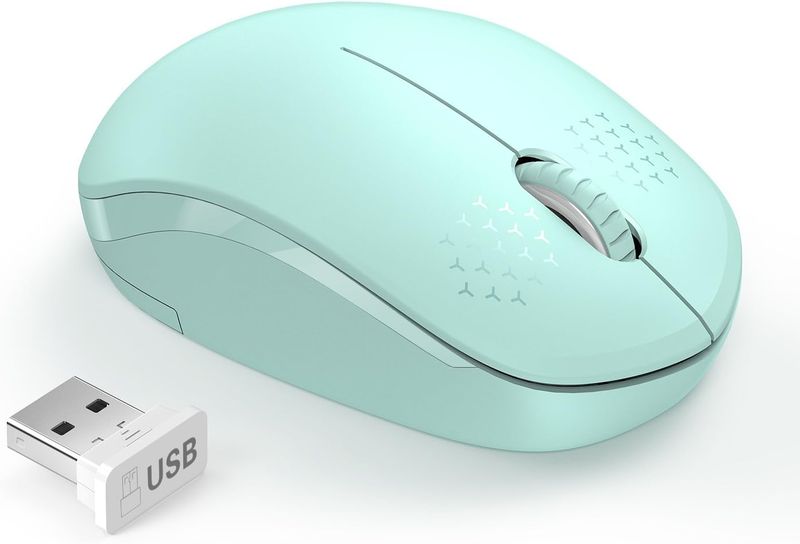 Okotec 2.4G Noiseless Wireless Computer Mouse, PC, Tablet, USB receiver