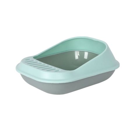 WigWagga Semi Open Cat Litter Box With Scoop 52cm Green