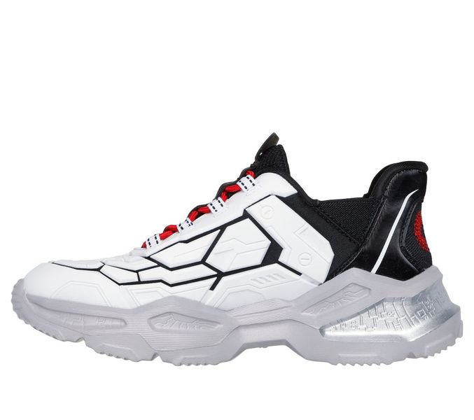 Skechers Kids - Skech-Bots - White Black Red