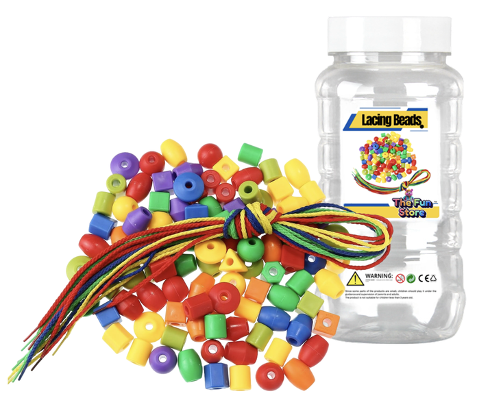 Lacing Beads - Fine Motor Skills Occupational Therapy Toys for Kids Age 3+
