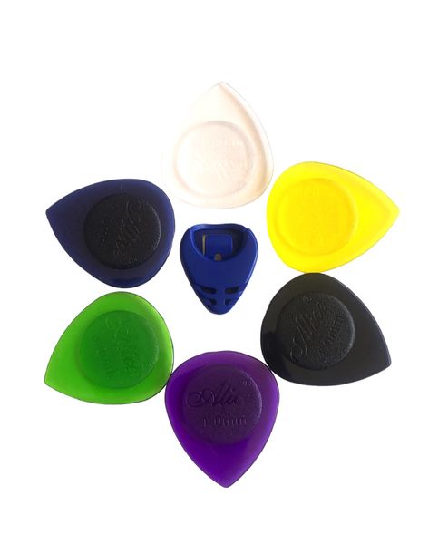 Assorted Colour Guitar Plectrums/Picks (1.0mm) with Pick Box