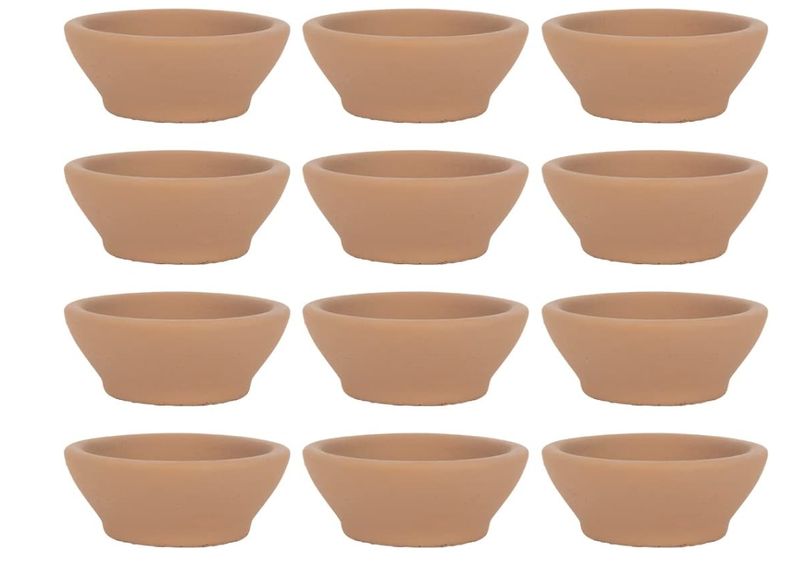 Ceramic Tealight Candle Holder Terracotta Candle Saucers for Centerpiece