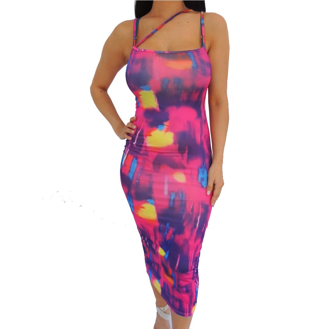 Pink Colorful Bodycon Summer Dress | Buy Online in South Africa ...