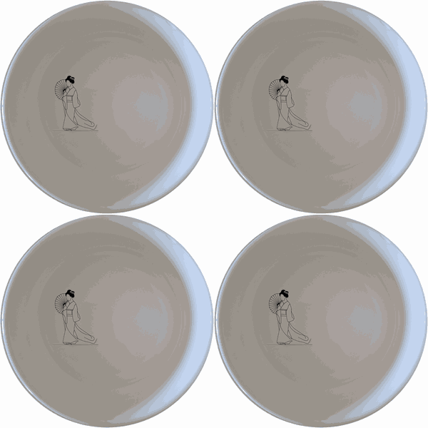 Japanese Cultural Imagery Bowl Set of 4 - Range 2