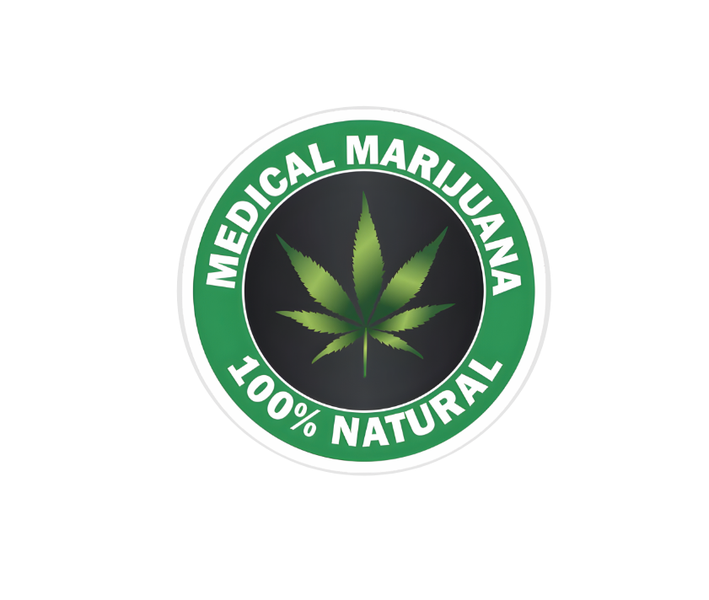 Medical Marijuana Vinyl Stickers - Roll of 500