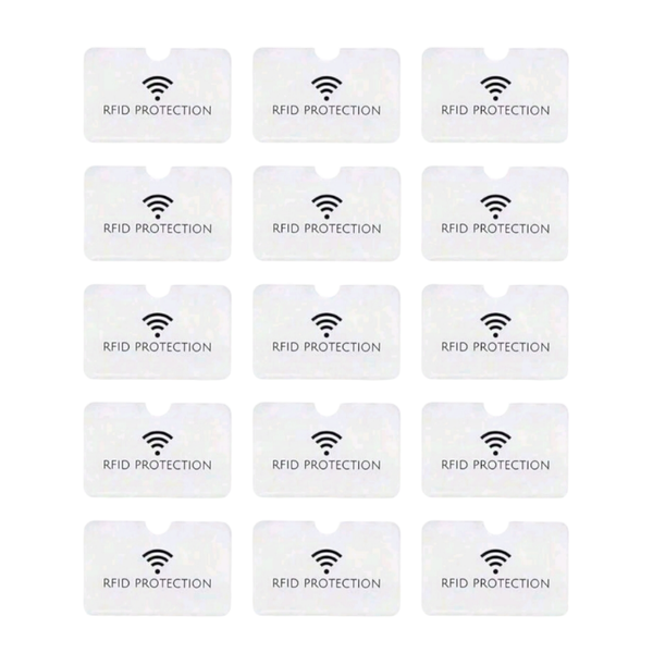 RFID Blocking Sleeves- 15 Pack