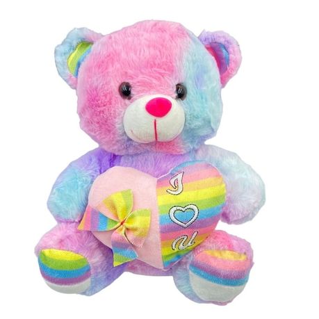 I Love You Rainbow Bear - Teddy Bear Plush Toy Image