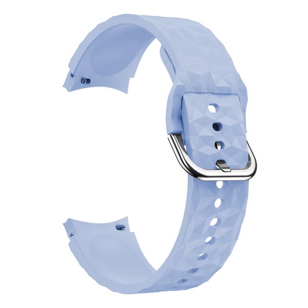 Diamond Pattern Strap Compatible with Samsung Galaxy Watch 4/5/6/7 - Blue