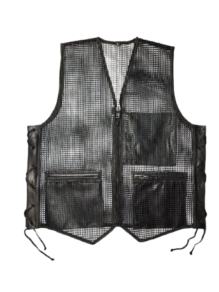 Mesh Waistcoat Black