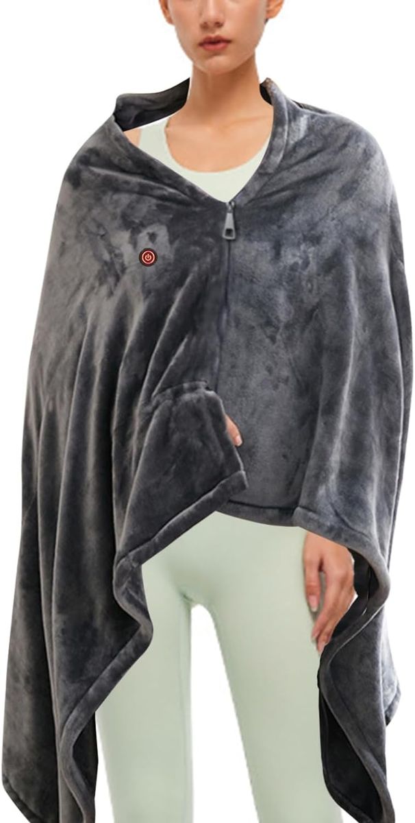 Electric Blanket with Zipper- Velvet Blanket for Travel Home Office-BB57