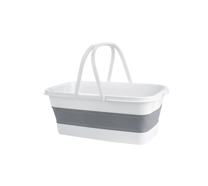 10L Easy Drain Rectangular Multifunctional Silicone Collapsible Basket