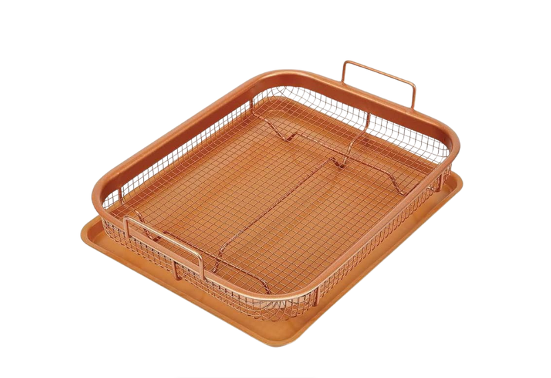 Copper Crisper Non-Stick Over Air Fryer Basket