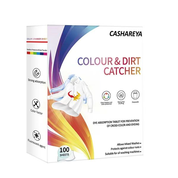 100 Color-Absorbing Sheets Can Be Mixed and Washed