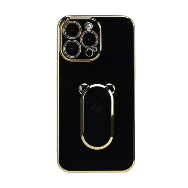 Cute Bear Bracket Phone Case Compatible With Iphone 15 Pro Max