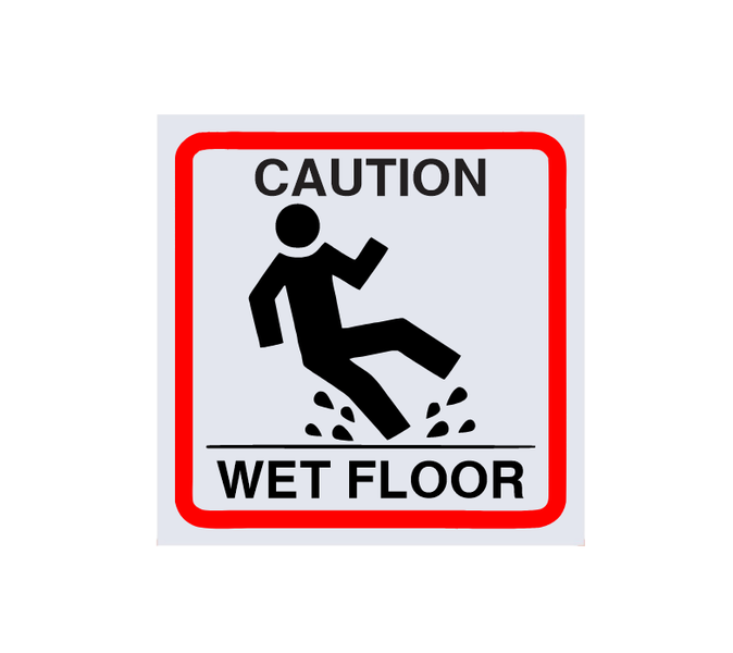 Caution Wet Floor Safety Sign - ABS Sign Board
