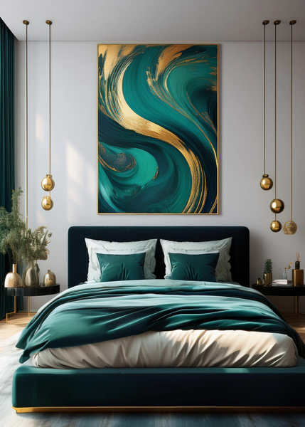 Canvas Home Decor Wall Art - Swirling Shades