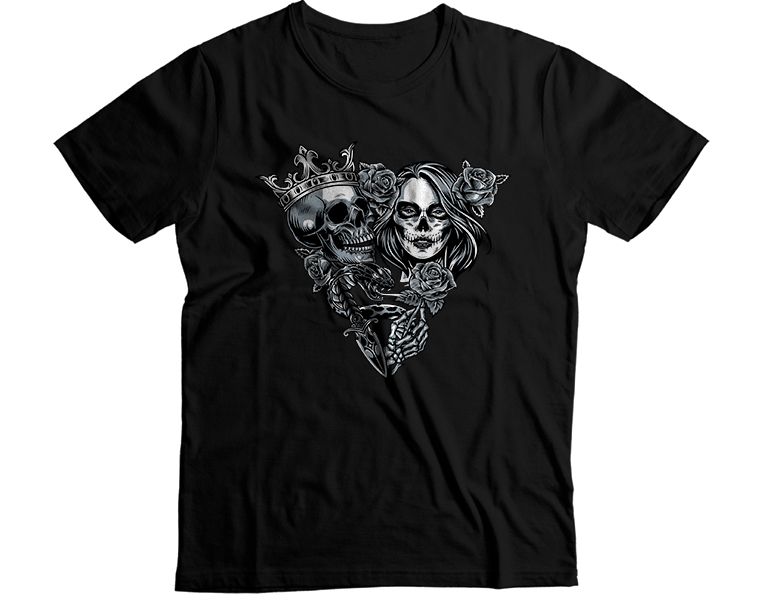 Skull and Girl T-Shirt