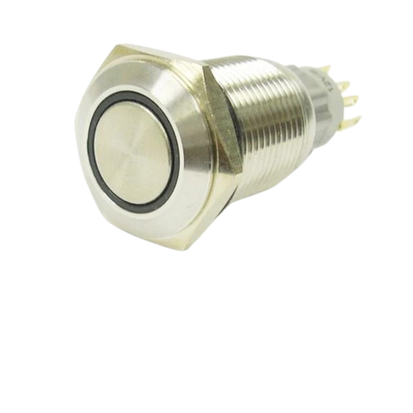 AVP16F-L3SCB12 16mm Latching Anti-Vandal Switch Blue LED IP67 2A 36VDC