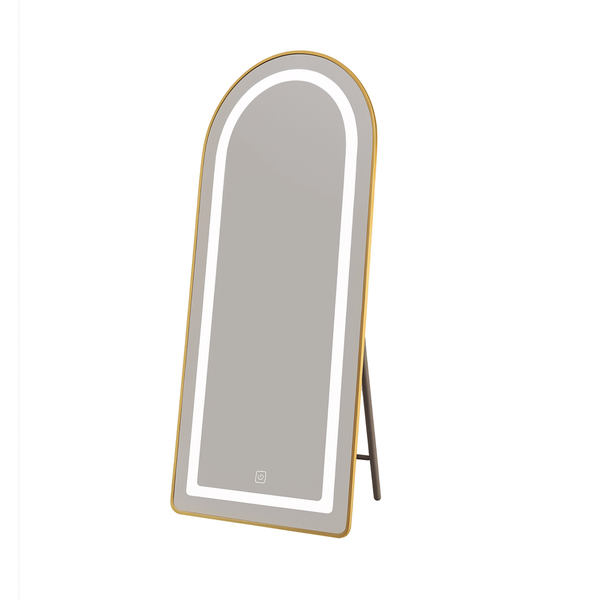 160x50CM ARCH LED MIRROR-GOLD