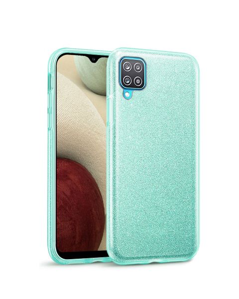 Tekron Glitter Sparkle Bling Protective Case for Samsung Galaxy A12 - Green