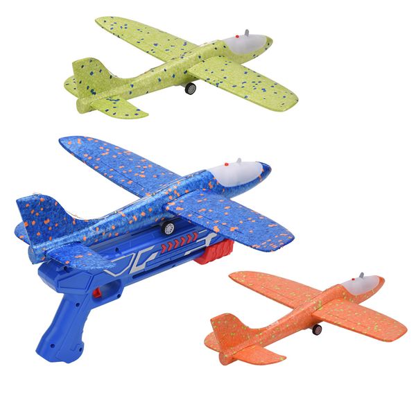 Playful Panda 3-Pack 2 Flight Mode Foam Glider Launcher Toys - Double Pack