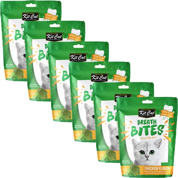 1 x Kit Cat Chicken Breath Bites 6 x 60g