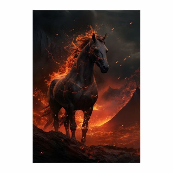 Horse Lava Poster - A1