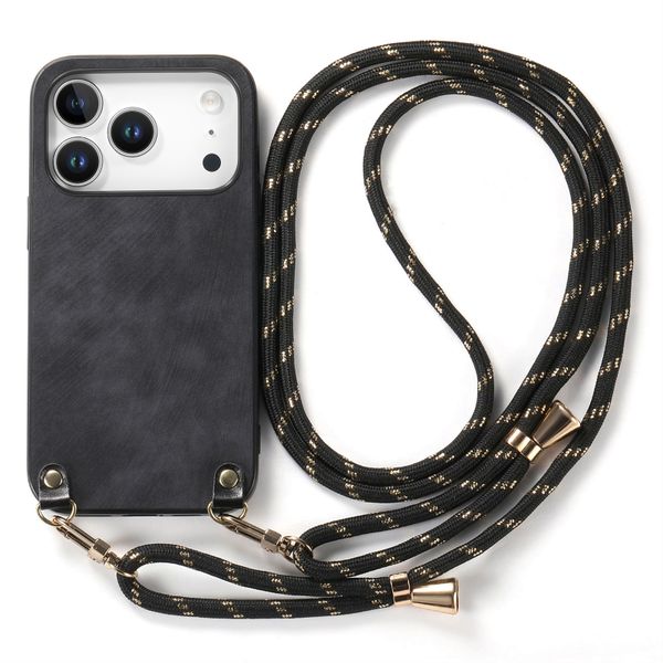 Chain crossbody Solid Color Phone Case Compatible with Redmi Note 14 Pro 5G