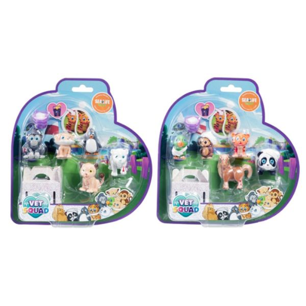 Vet Squad 5 Piece Assorted Animals - Pack of 2