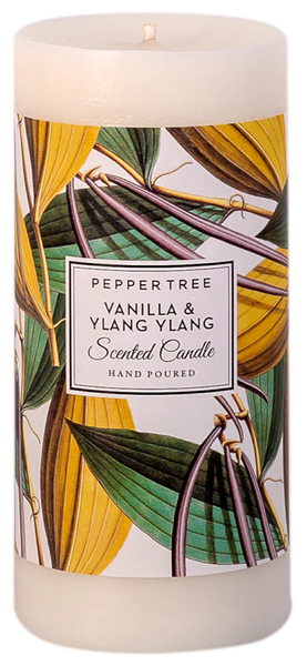 Pepper Tree Vanilla &amp; Ylang Ylang Large Scented Pillar Candle 700ml