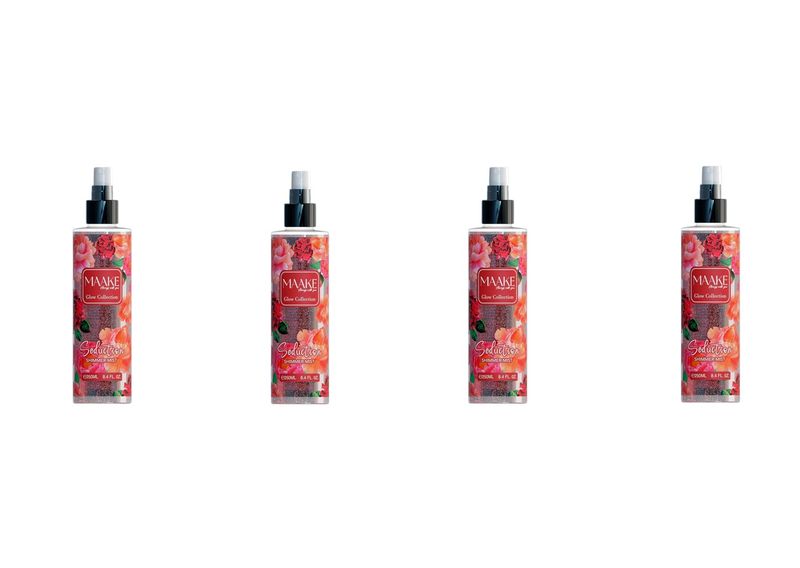 MAAKE Seduction Shimmer Mist 250ml Bottles Pack of 4 Body Spray