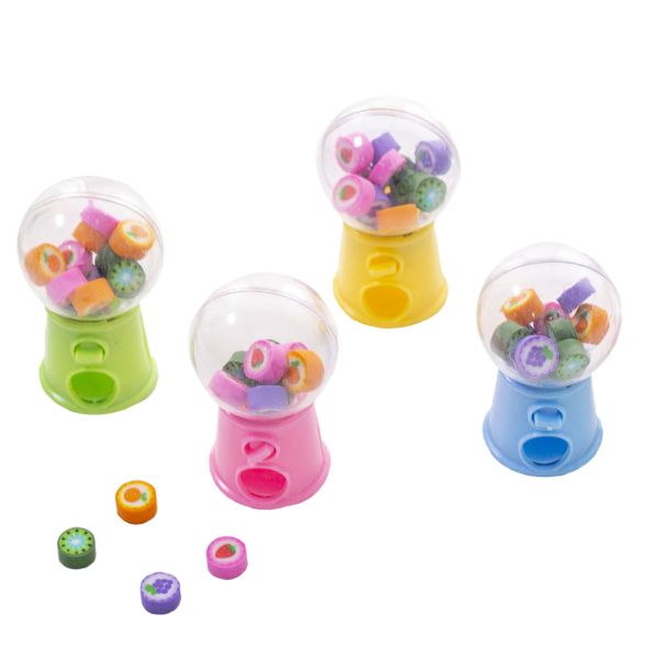 Creative Mini Fruit Gashapon Eraser Machine Eraser Dispenser