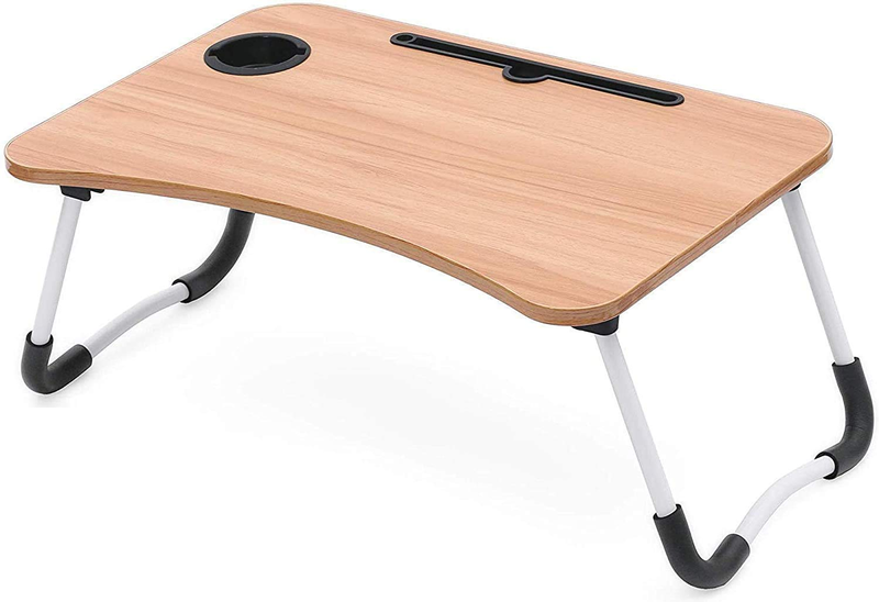 Smart Multifunctional Portable with Tablet and Cup Holder - Brown