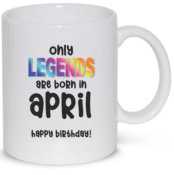 Only Legends Are Born In April Birthday Gift 11Oz Premium Coffee Mug