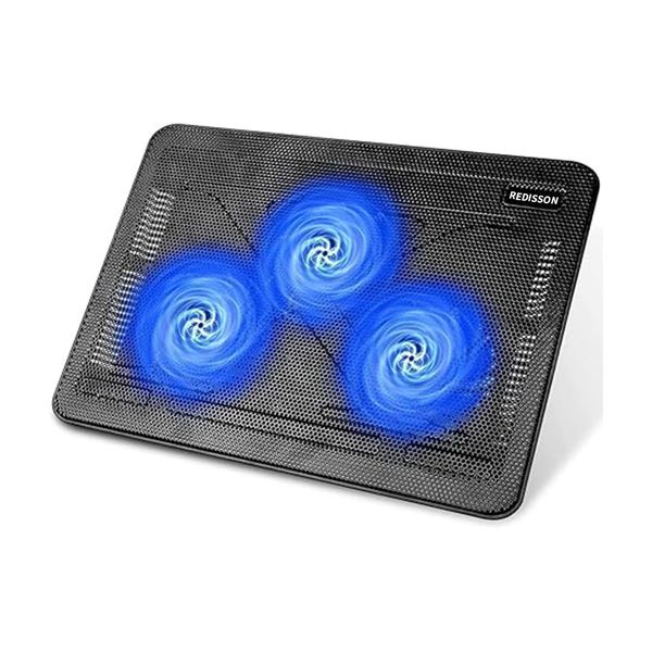 Slim Upright Laptop Cooling Stand Cooling Pad with three Fans, 15.6"-17