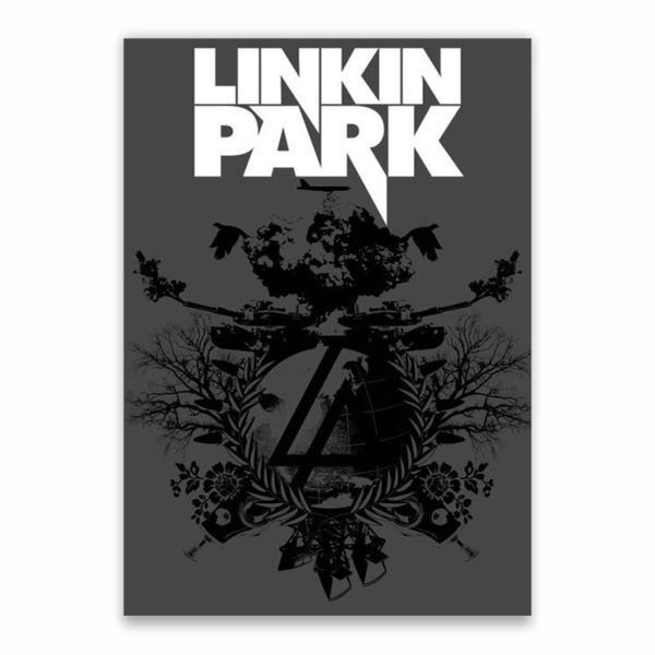 Black And White Linkin Park Poster - A1