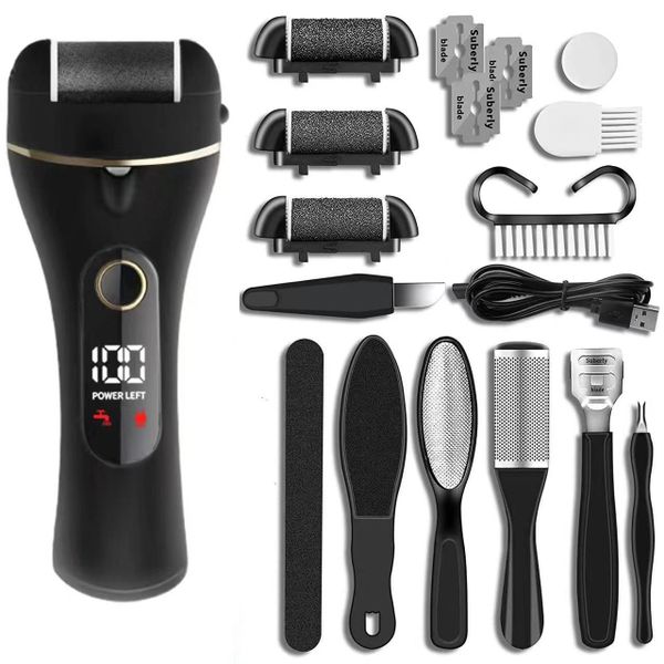 Foot Callus Remover, 16 in 1 Rechargeable Pedicure Kit, Waterproof