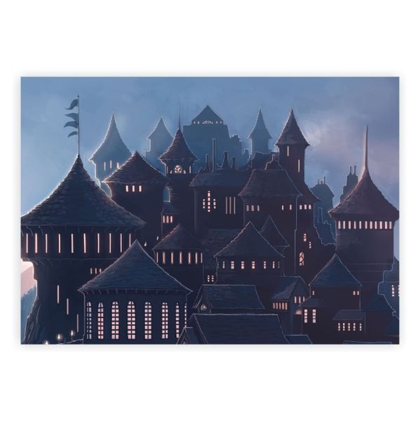 Hogwarts Drawing Harry Potter - A1 Poster