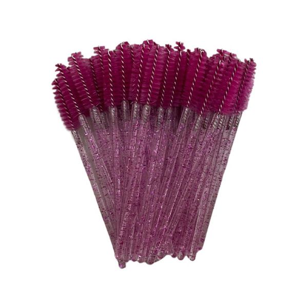 50 Piece Disposable Eyelash Mascara Brushes Wands Applicator Dark Blue