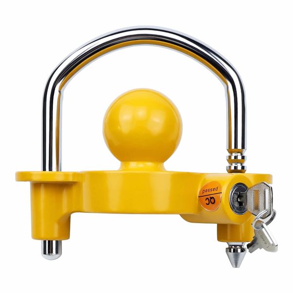 Universal Trailer Hitch Security Adjustable Lock Tow Ball Coupler