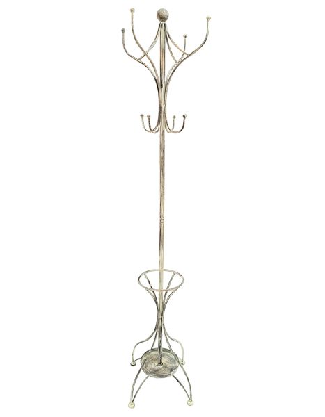 Free Standing Metal Hat , Coat And Umbrella Stand