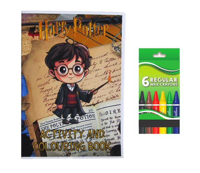 Harry Potter Activity and Colouring Book A5 plus 6 Wax Crayons - Set of 5