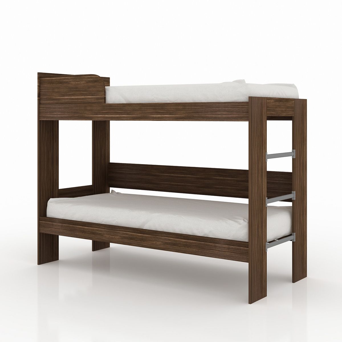 Linx Single over Wooden Bunk Bed with Ladder Walnut Buy Online in