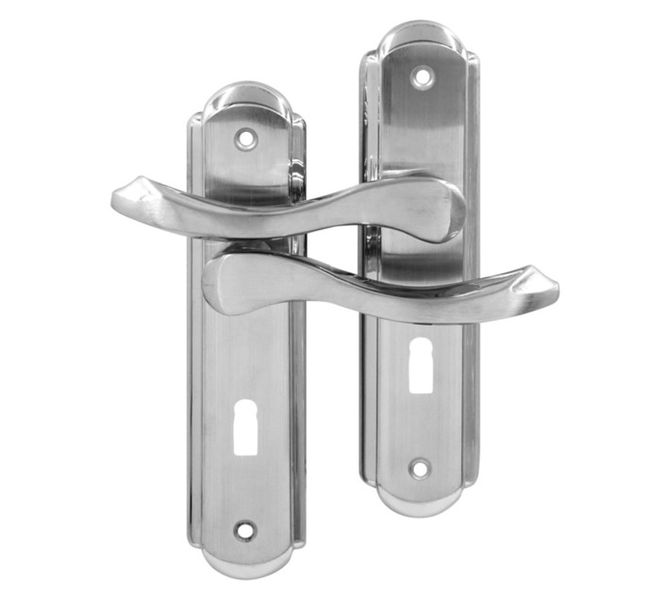 8 Inch Keyhole Door Handle - Durable Modern Handle with Key Access