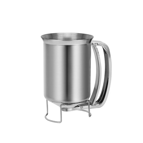 900ML Stainless Steel Batter Dispenser with Handle for Baking Pancake