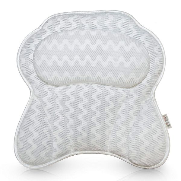 Luxury 3D Mesh Spa Bath Pillow Bathtub Jacuzzi Headrest